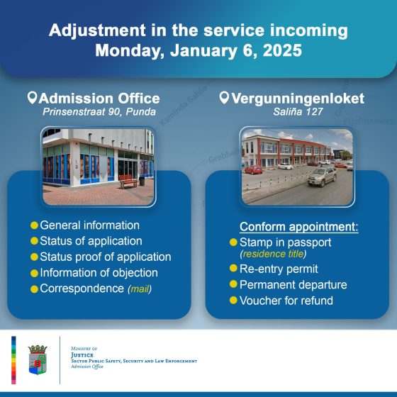 Admission Office with adjustments in Public Services