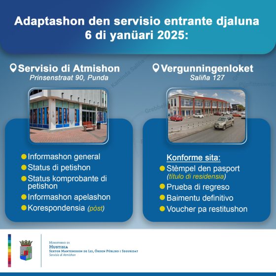 Servisio di Atmishon ku adaptashon den servisio na públiko